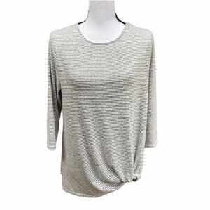Matty M Knot Top Heather Gray Size M